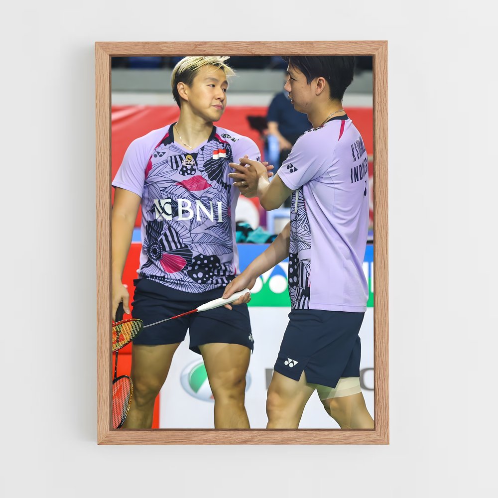 Poster Match de Champions – affiche Badminton (vue 4)